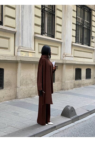 Friday Mood Γυναικείο Σετ Πλεκτό με Λεπτομέρεια Σάλι