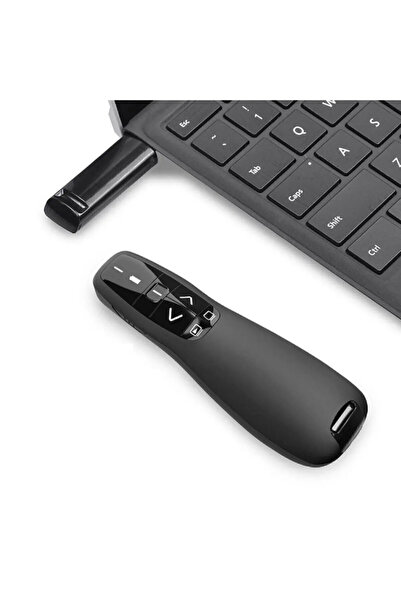 İMEXTECH R400 2.4ghz Usb Kablosuz Lazer Pointer Power Point Uzaktan Kumanda Cihazı Orijinal