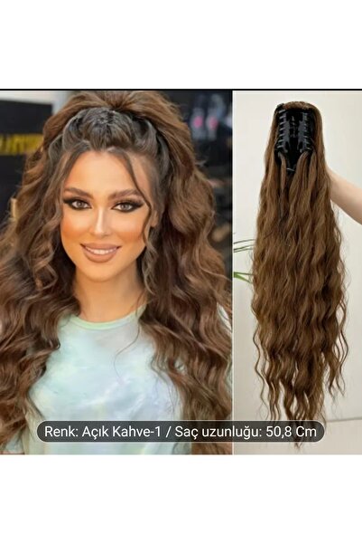Masal Tasarım Zarif Dalgalı At kuyruğu saç, Sentetik At kuyruğu tak çık saç