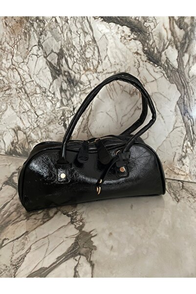 Luna Kadın Siyah Baget Çanta Çapraz Askılı