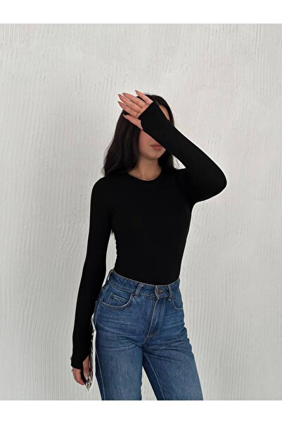 Noa Noa Къса блуза от модален плат с пръстени за пръсти