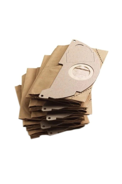 STRATEGIC Σετ 5 χάρτινων σακουλών και φίλτρων συμβατά με τις ηλεκτρικές σκούπες KARCHER WD 2 A2004 2054 WD 2.200 2.250 MV 2