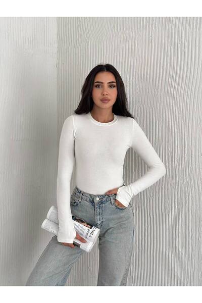 Noa Noa Crop Modal Fabric Finger-Loop Sweatshirt