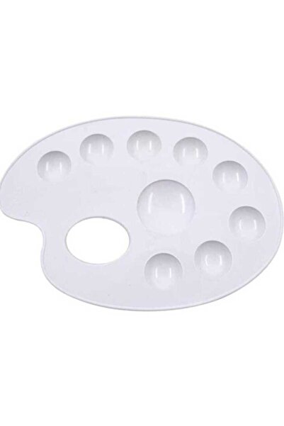 KIZILELMADA لوحة ألوان بلاستيكية مقاس 20 سم - مناسبة لفرشاة المزيج وخلط الألوان