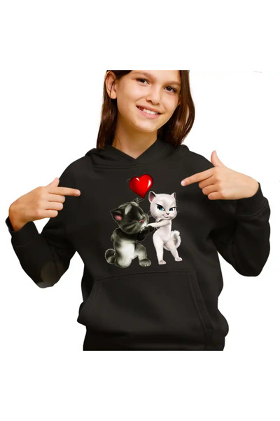 OEM Παιδικό Φούτερ Talking Tom Angela Love για Κορίτσια