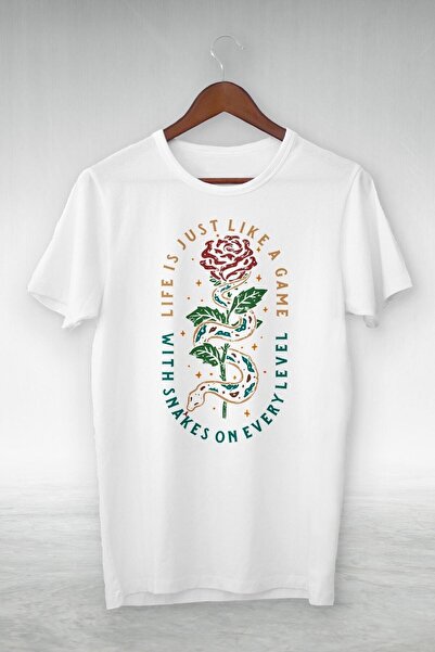 donamod تيشيرت White Life هو مجرد لعبة للجنسين Gsc-324