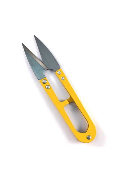 Turanyolu Stainless Steel Yellow Scissors – for Thread Cleaning and Sewing