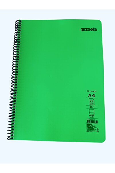 Tugrada My Note Large Size A4 72 Sheets Lined Spiral Notebook – Ideal for Lec...