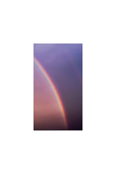 OEM Pictură pe pânză - Peisaj cu curcubeu la apus de soare violet, 100x70 cm