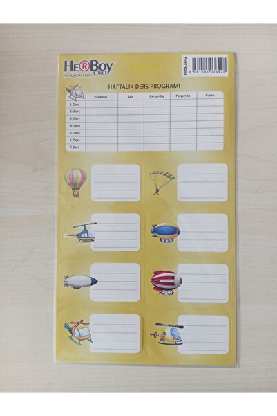 Turanyolu Herboy Label - Capture Organization with 3 Sheets in a Pack, Practi...