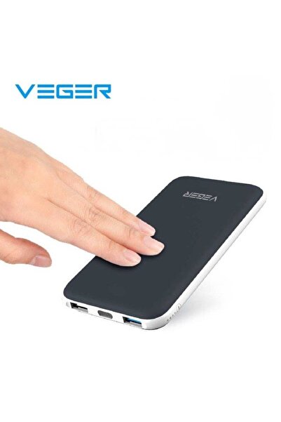 Veger باور بانك بسعة 25000 مللي أمبير/ساعة مع منفذين USB ومنفذ واحد من النوع C
