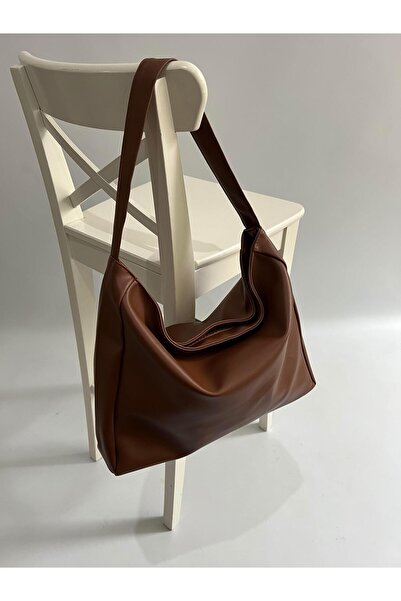 Mia Collection Geantă de mână și de umăr pentru femei Lesson Model, maro