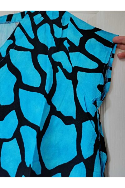 anne moda ankara 100% bumbac, decolteu în V, mâneci scurte, model A, rochie elegantă