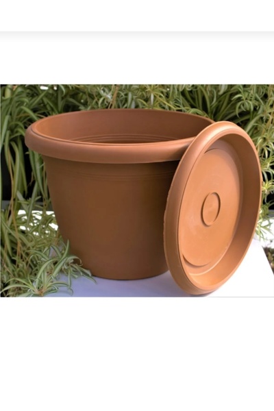 KIZILELMADA اناء للزهور فيلا – اناء للزهور 8.8 لتر 24x30 سم |   تصميم أنيق دا...