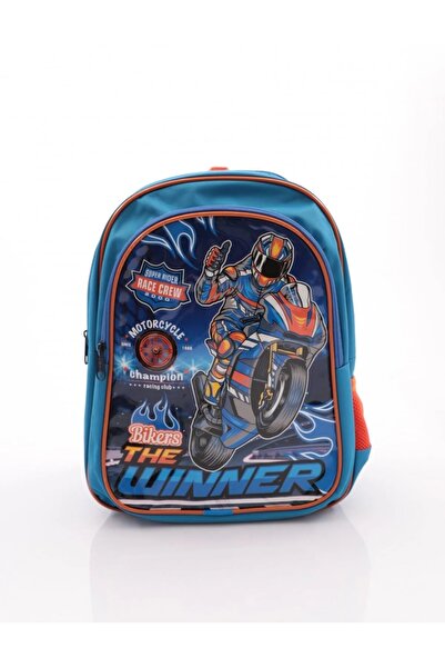 Mikro Motorcycle 2-Compartment Elementary School Bag - Durable and Comfortable to Use