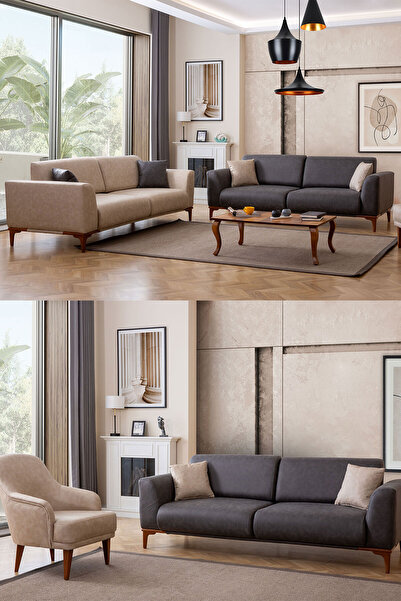 Yakamoz home Storm Sırt Mekanizmalı Koltuk Takımı 3+3+1