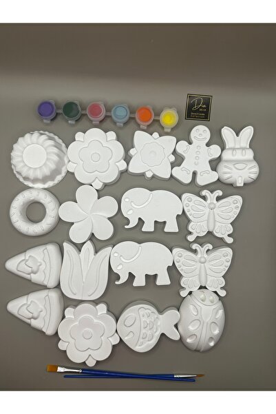 DİA HANDMADECOR 17 ADET XXL TAŞ BOYAMA SETİ, ANNE ÇOCUK ETKİNLİĞİ BOYAMA SETİ