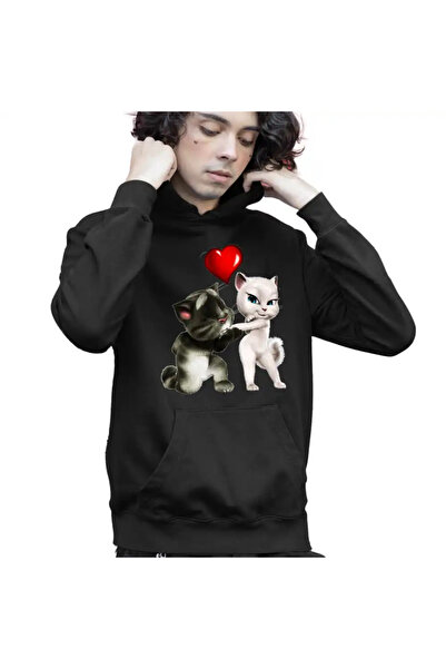 OEM Παιδικό Φούτερ με Κουκούλα για Αγόρια που Μιλούν Τομ Άντζελα Αγάπη