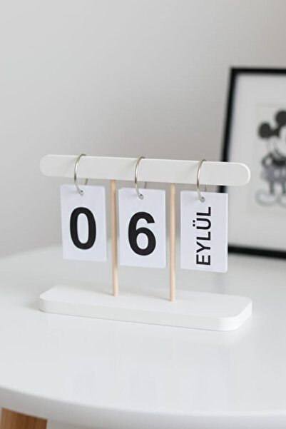 En Renkli 1 adet İskandinav Tarzı Yaratıcı Sayfa Çevirme Masa Takvimi, Türkçe...