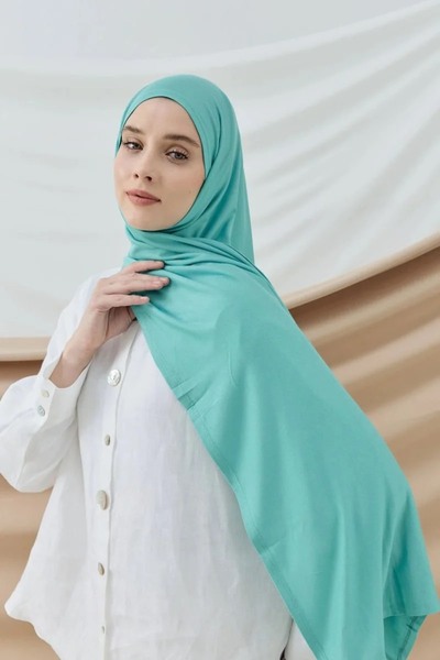 Modakaşmir Combed Shawl - Turquoise