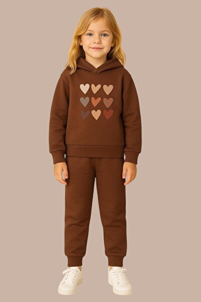 BENROMA Printed 3 Thread Children's Tracksuit Set
