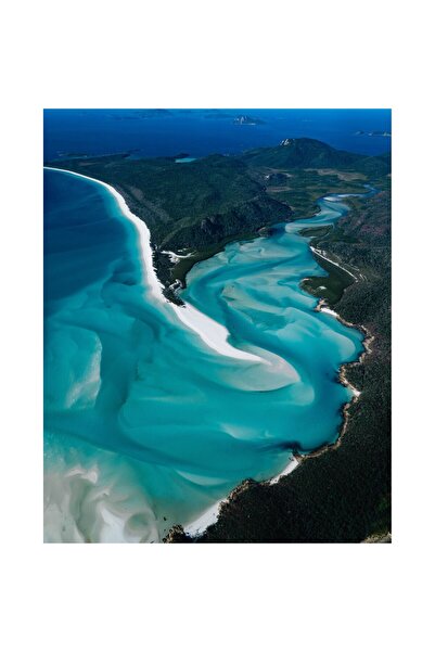 OEM Tapet Premium Canvas, Peisaj plaja Whitehaven Beach Australia, 250x400 cm