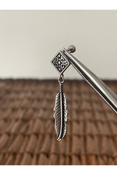 Rupen Kraft 316 L Cerrahi Çelik Küpe Piercing Helik Tragus Kıkırdak Conch Piercingi