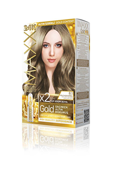 MAXX DELUXE Golden Beauty Set Boya 8.1 Küllü Açık Kumral