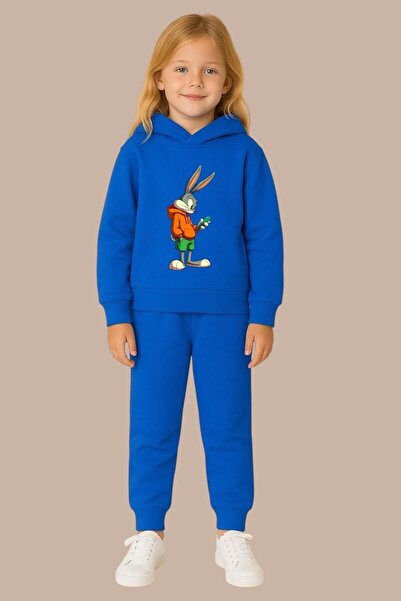 BENROMA SET DE PANTALONI DE ANTRENAMENT PENTRU COPII CU IMPRIMARE IEPURE