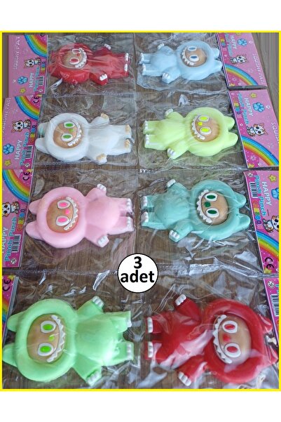 OYUNCAKSAHİLİ Labubu Sukuşi 3 Adet Birden Skuşi Squishy Love Hope Loyalty Luc...