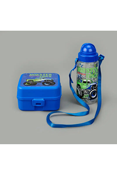 GenelTedarik Erkek Çocuk Okul Seti – Mavi Matara 1 LT + Beslenme Kutusu 500 ML | Su Matarası & Yemek Kabı