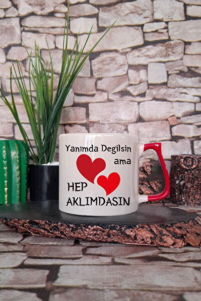 qoeuyl boutique You'Re Not by My Side, but You'Re in My Heart Heart Printed Gift for Wife, Partner, Husband - Cup-Mug