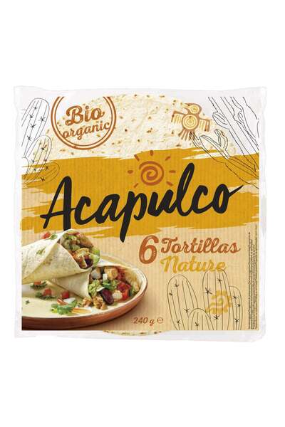 ACAPULCO Lipii Tortilla Bio 6 buc 240 g