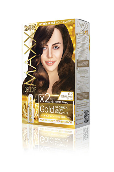 MAXX DELUXE Golden Beauty Set Boya 6.7 Çikolata Kahve