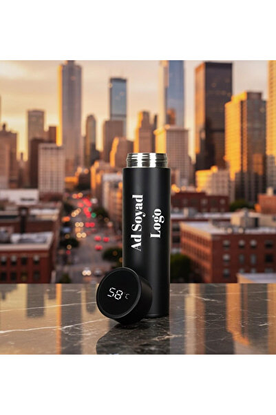 Derili Dükkan Kişiye Özel Dijital Termos Süzgeçli