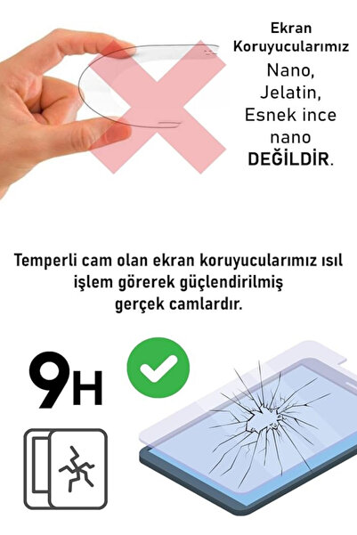 CoverCenter Samsung Galaxy Tab S10 Fe+ Compatible Tempered Screen Protector Shatterproof Glass