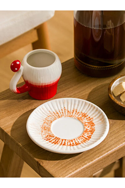 LC Waikiki Lcw Home Ceramic Coffee Cup with Red Mushroom Figure