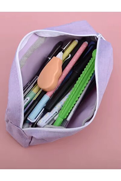 Meyra Accessories Large-Capacity Canvas Wallet Pen Holder, Ideal Gift Pen Holder with Simple Design and Quality Fabric