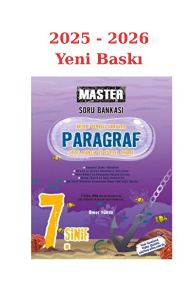 Okyanus Yayınları Okyanus 7. Sınıf Paragraf Master Soru Bankası 2025/26 Yeni ...