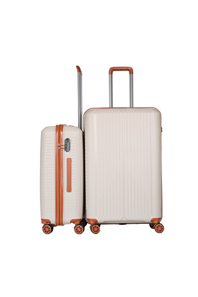 GROUND Sirius Gar 2'li Valiz Seti Büyük-Orta - Kemik Taba - 10728