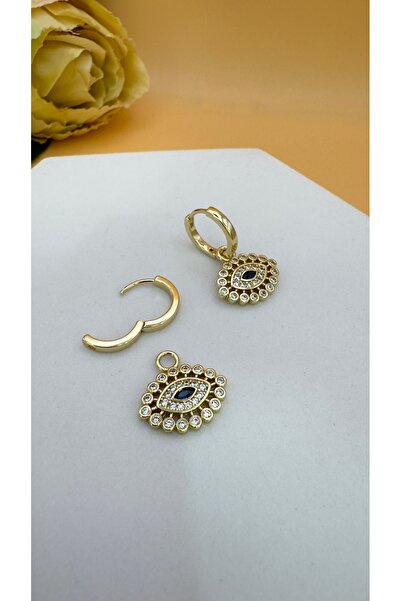 XUPING JEWELRY Zirkon Taşlı Göz Sallantılı Küpe