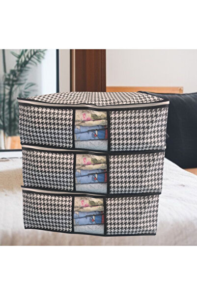 Miraç 3-Piece Black Patterned Windowed Base Cabinet Measurements 64X45X22