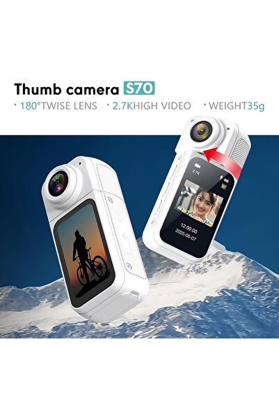 TERRION FHD 2.7K Mini Rotate Action Camera, Wearable Action Body Cam, Thumb Size Hands Free Recording