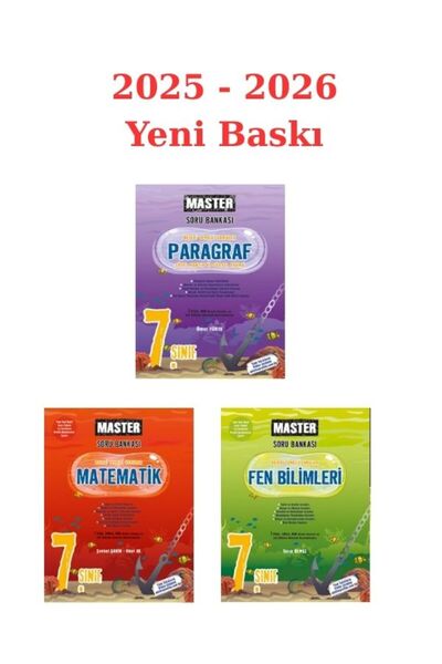 Okyanus Yayınları Okyanus 7. Sınıf Matematik-Fen-Paragraf Master Soru Bankası...