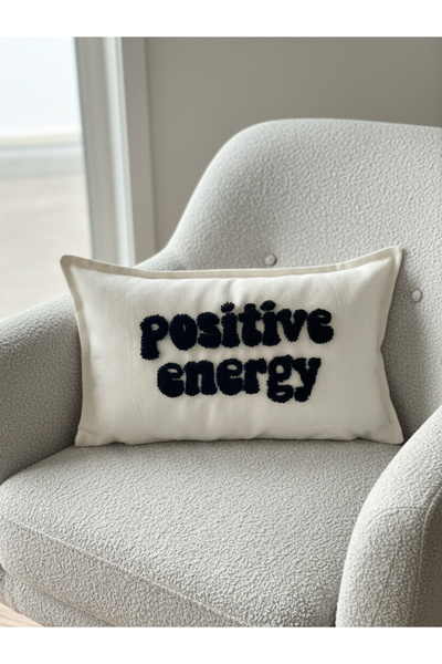 RahanDesign Husă de pernă brodată Positive Energy Punch - Husă de pernă din b...