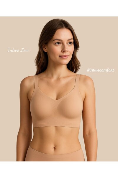 İntive Lingerie Intive PureForm Balensiz Dikişsiz Kopçasız Dokulu Seamless Br...