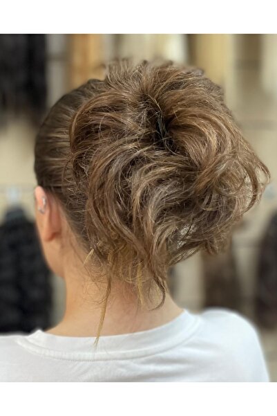 İsmet peruk DAĞINIK TOPUZ GERÇEK SAÇ KUMRAL