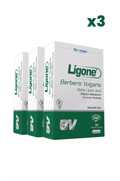 Rcfarma Ligone Berberis Complex 60 Kapsül x3 Adet