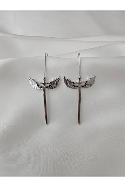 Zivazer Store Women's Steel Tarnish-Resistant Phoenix Sword-Shaped Steel Earrings