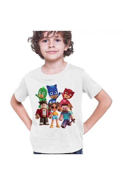OEM Tricou Copii Baieti PJ Masks Roblox Minecraft